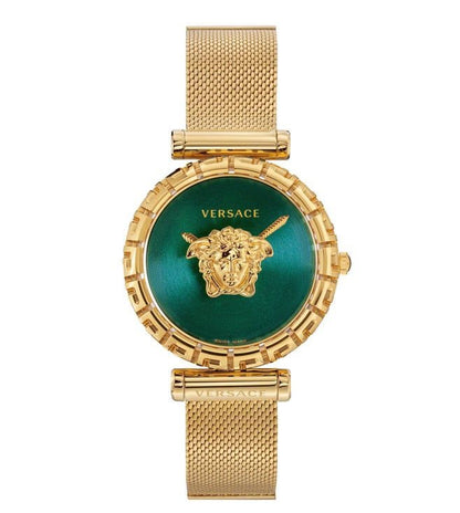 Versace Medusa Gold Mesh Watch – Black Dial Edition