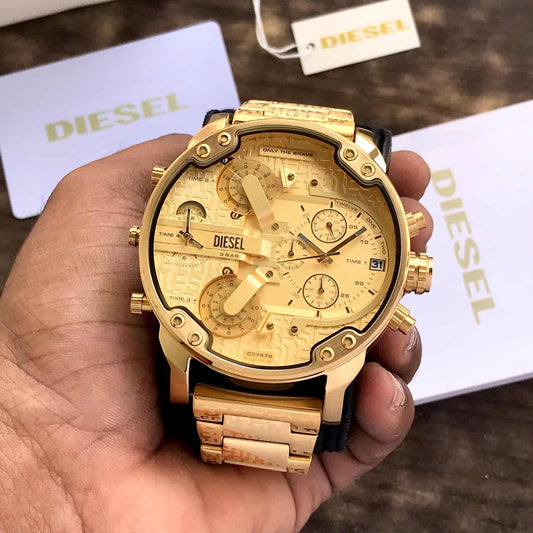 Diesel Mr. Daddy 2.0 GoldForge – Multi-Time Zone Chrono Edition
