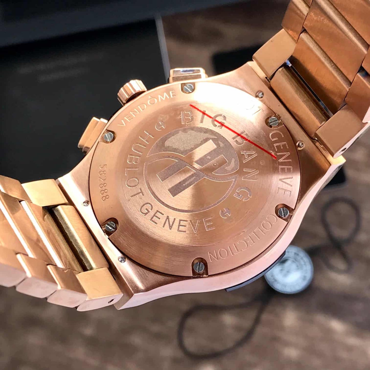 Hublot Big Bang – Full Diamond Chronograph | Rose Gold Bracelet | Men's Luxury Watch