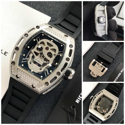 Richard Mille RM052 Skull White Diamond Semi ETA Machinery