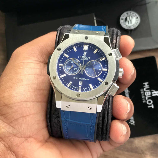 Hublot Classic Fusion Chronograph – Blue Dial | Stainless Steel | Men's Luxury Watch