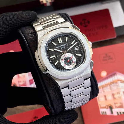 Patek Philippe DualTime Complication – Black Dial Steel Edition
