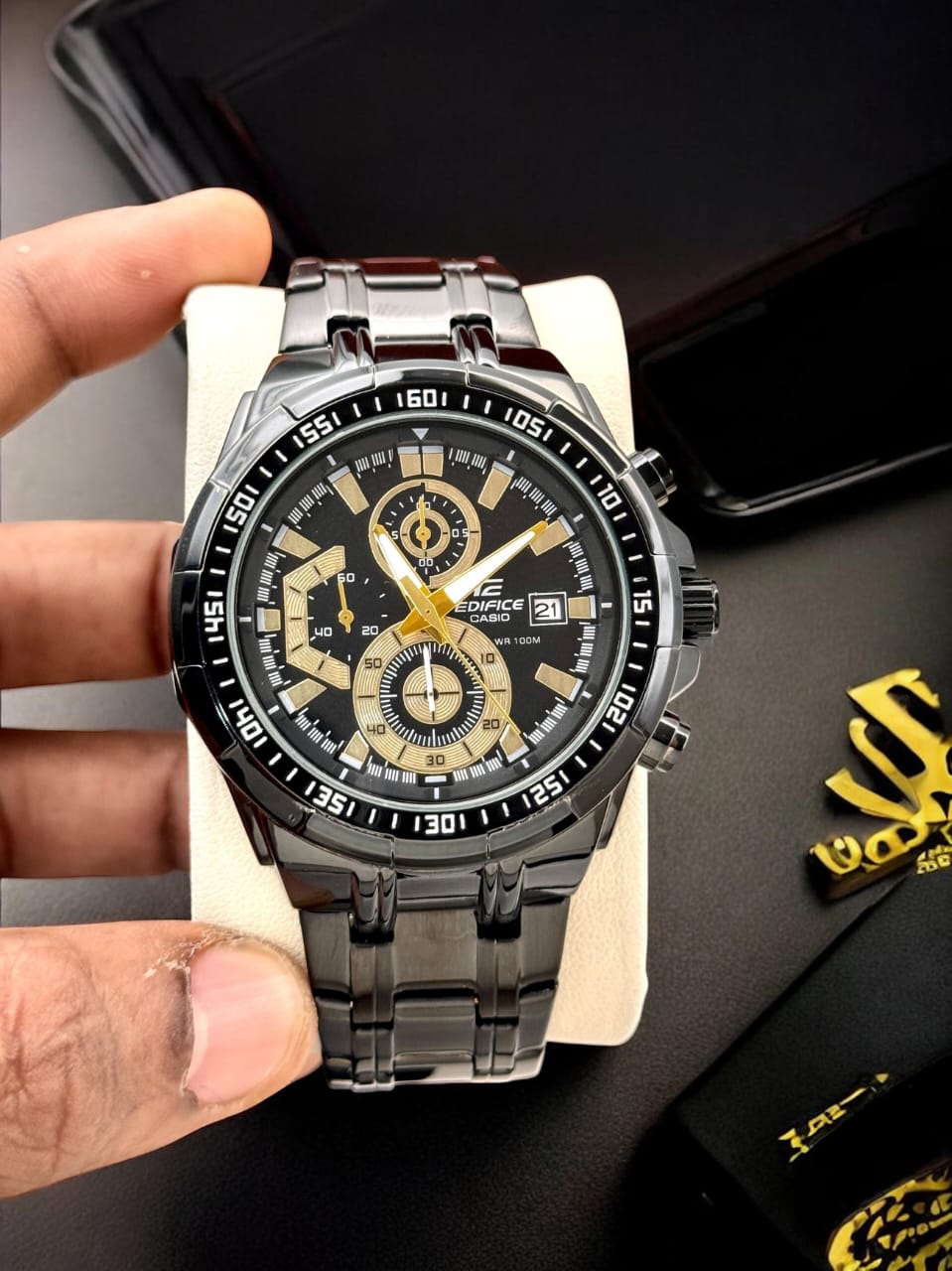 Casio Edifice Style Chronograph Watch – Dual Tone Dial with Steel Strap