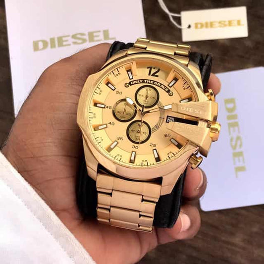 Diesel Mega Chief GoldRage – Chrono Luxe Edition