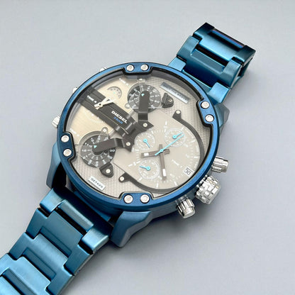 Diesel DZ7428 Multi-Time Oversized Chronograph Watch – 3 Time Zones