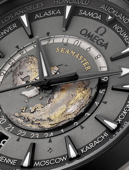 Omega Seamaster Worldtimer TerraLux – Black Rubber Edition