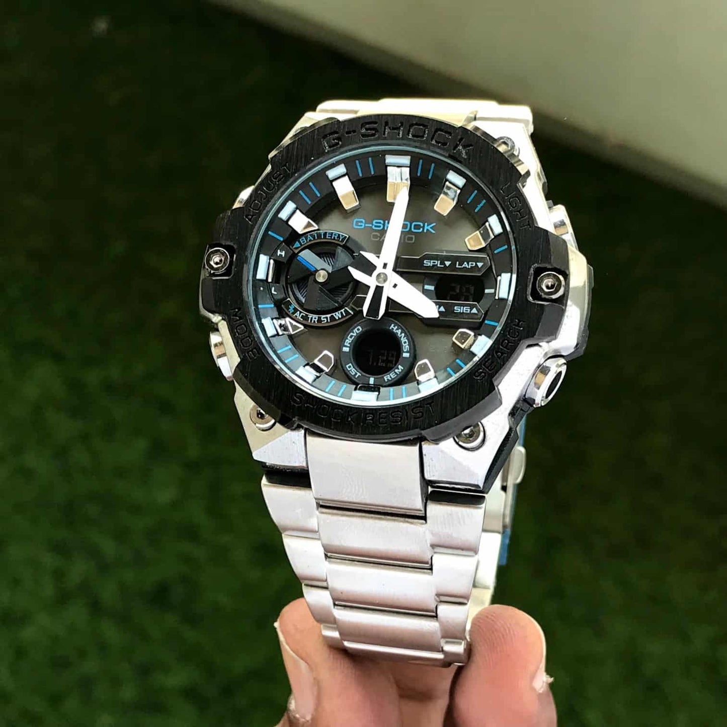 Casio Gshock G-Steel GST-B400 Stainless Steel Black Dial Men’s Watch