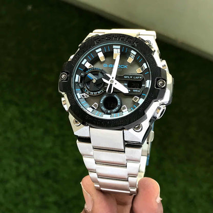 Casio Gshock G-Steel GST-B400 Stainless Steel Black Dial Men’s Watch