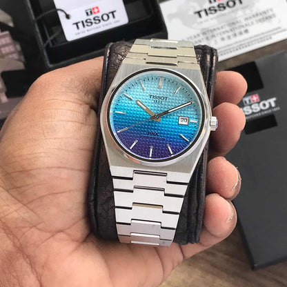 Tissot PRX Japanese Premium Japanese Quartz Blue Dial Mens Watch