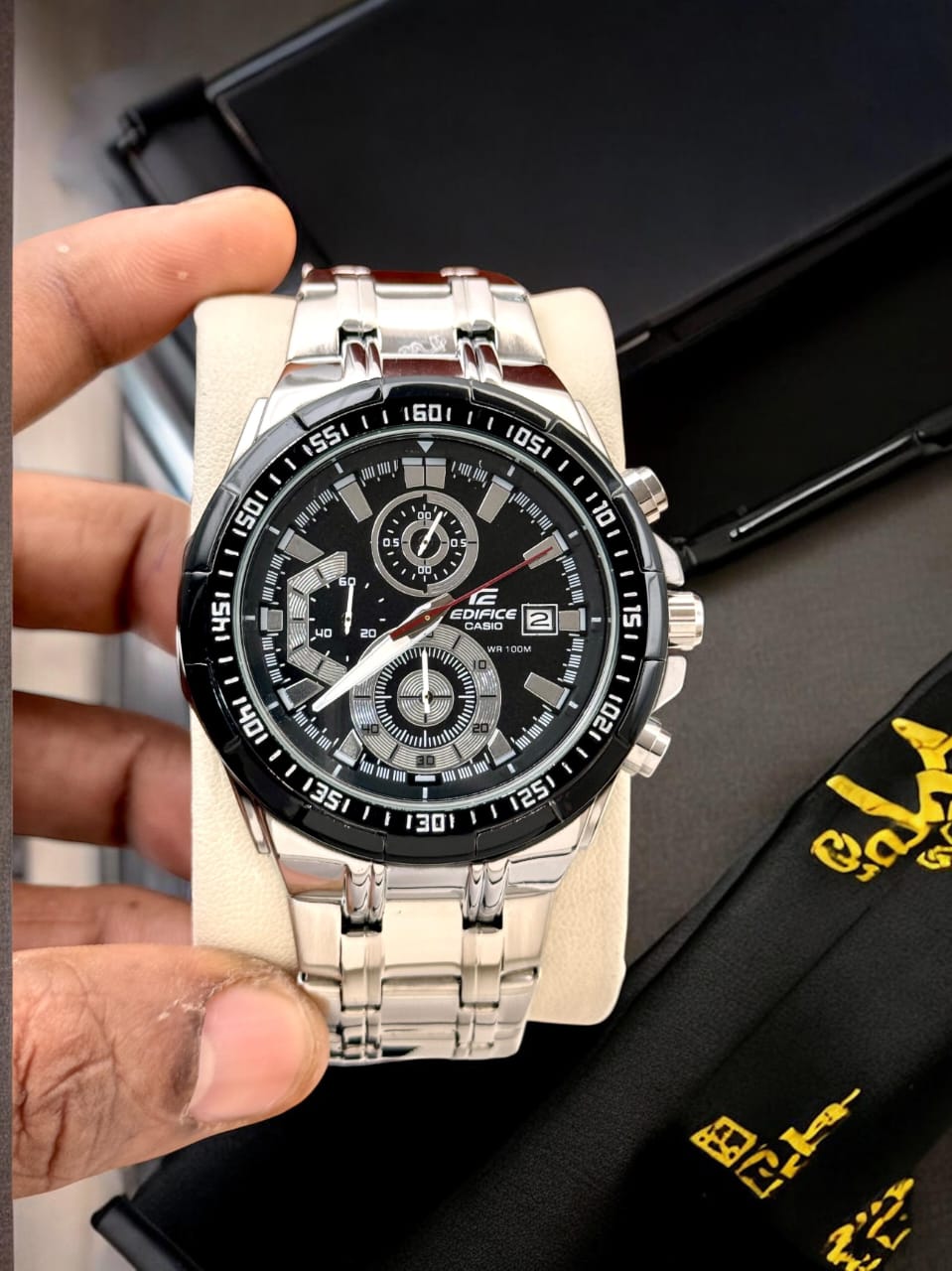 Casio Edifice Style Chronograph Watch – Dual Tone Dial with Steel Strap