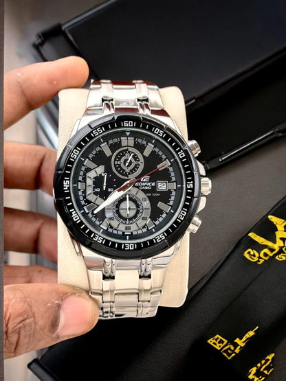 Casio Edifice Style Chronograph Watch – Dual Tone Dial with Steel Strap