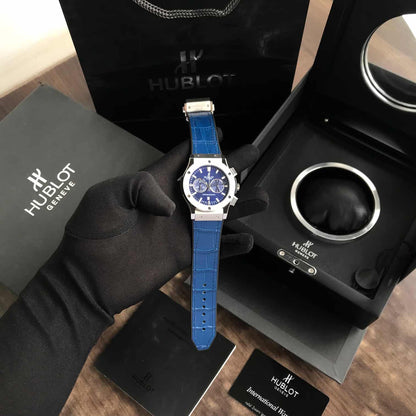 Hublot Classic Fusion Chronograph – Blue Dial | Stainless Steel | Men's Luxury Watch
