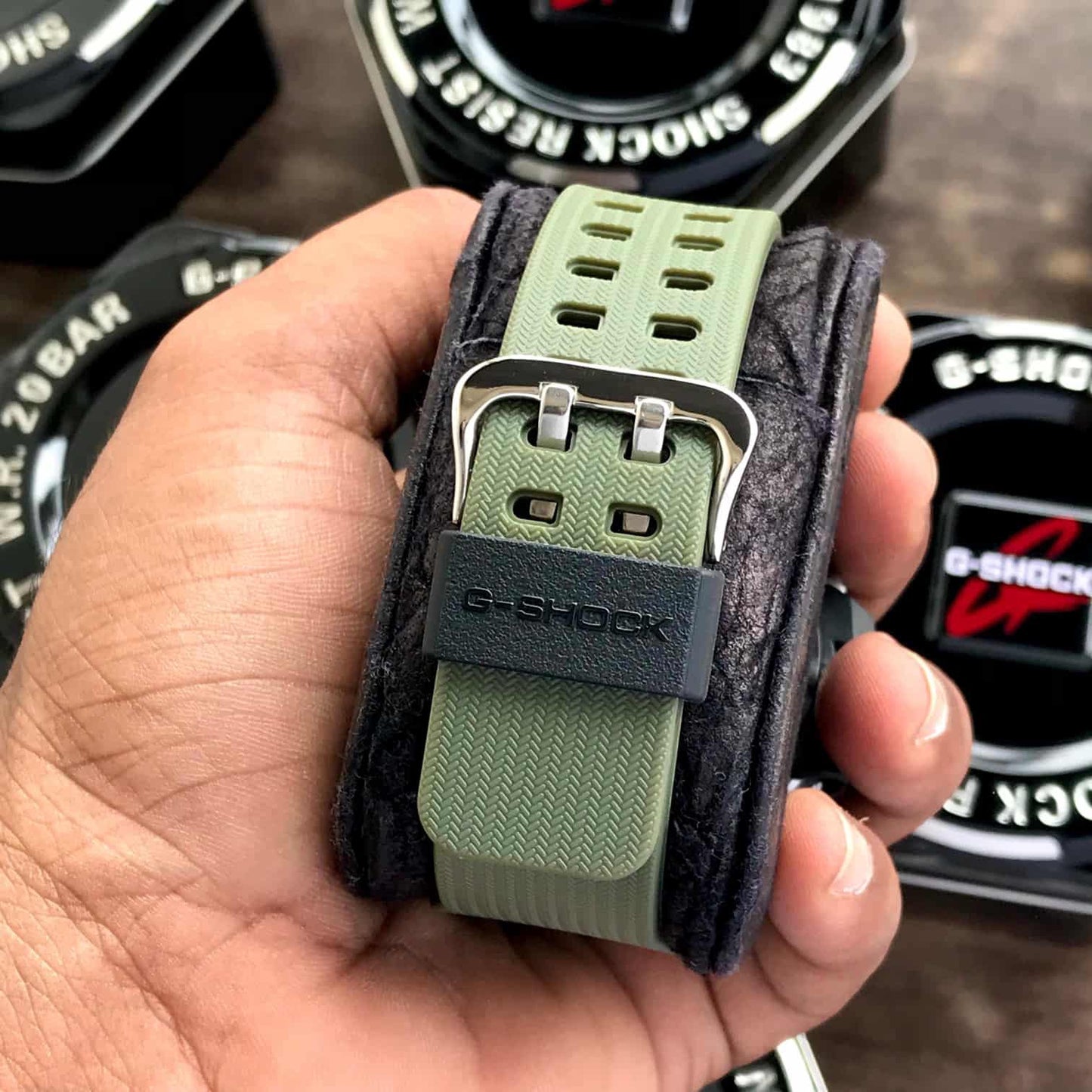 Casio G-Shock Mudmaster GG-1000-1A3DR Black Analog-Digital Dial Green Resin Strap Men’s Watch G662