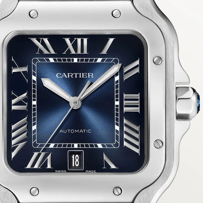 Cartier Santos Bleu – Automatic Steel Icon