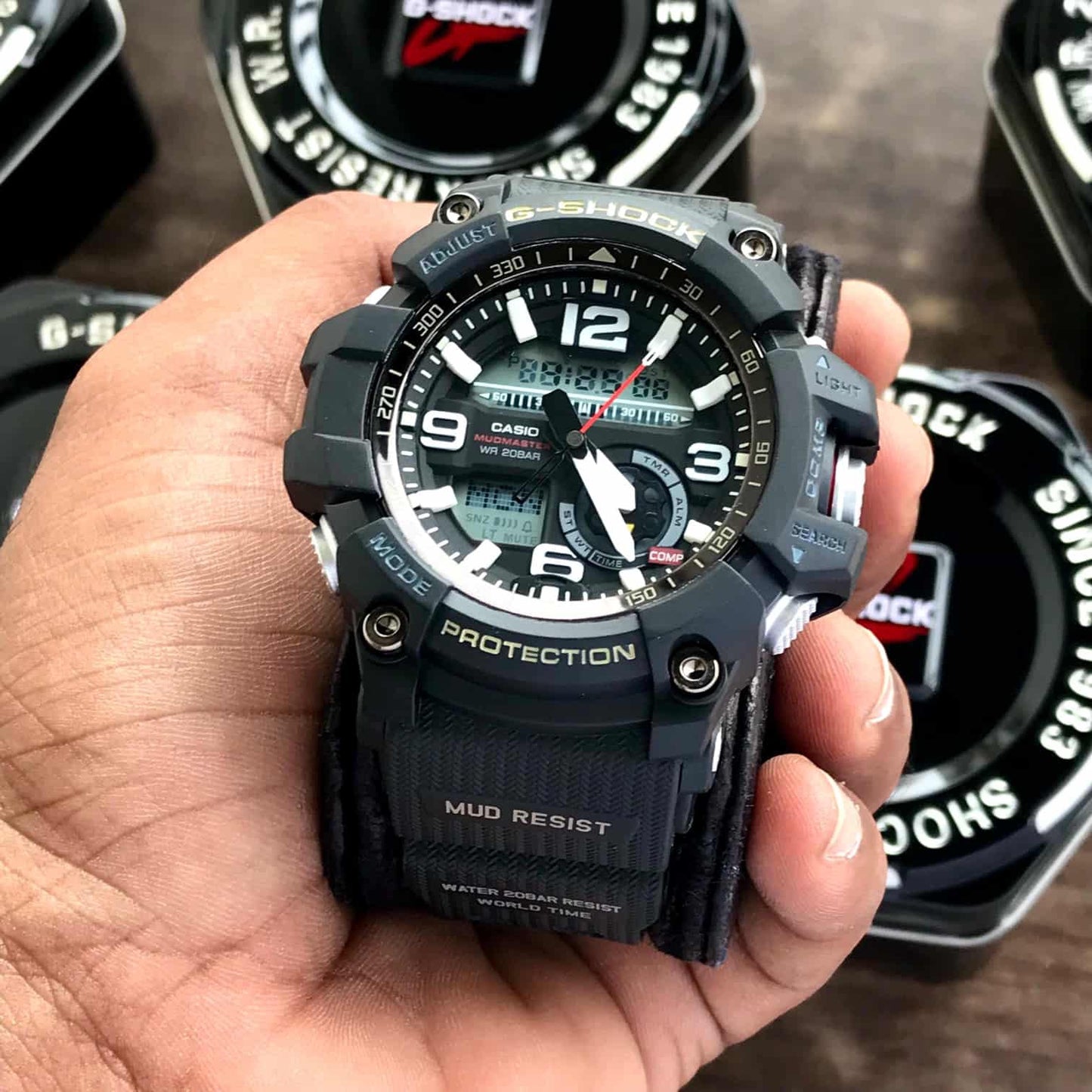 Casio G-Shock Mudmaster GG-1000-1ADR Black Analog-Digital Dial Black Resin Strap Men’s Watch G660