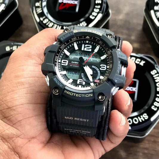 Casio G-Shock Mudmaster GG-1000-1ADR Black Analog-Digital Dial Black Resin Strap Men’s Watch G660