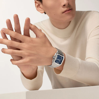 Cartier Santos Bleu – Automatic Steel Icon
