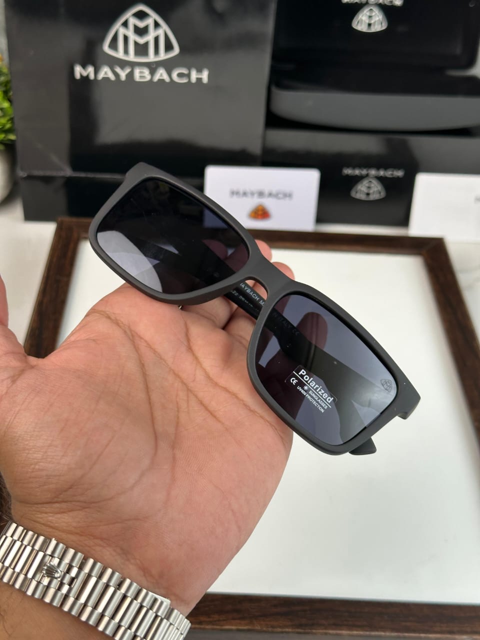 Maybach Polarized Sunglasses | Elite Matte Black Edition