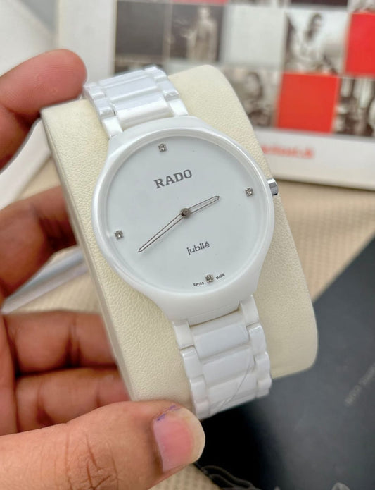 Rado True Thinline – Black Ceramic with Monogram Dial