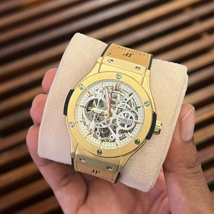 Hublot Classic Fusion Skeleton Gold