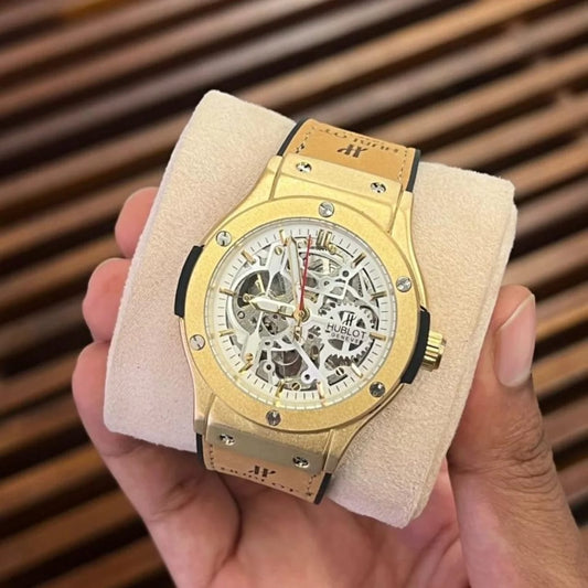 Hublot Classic Fusion Skeleton Gold