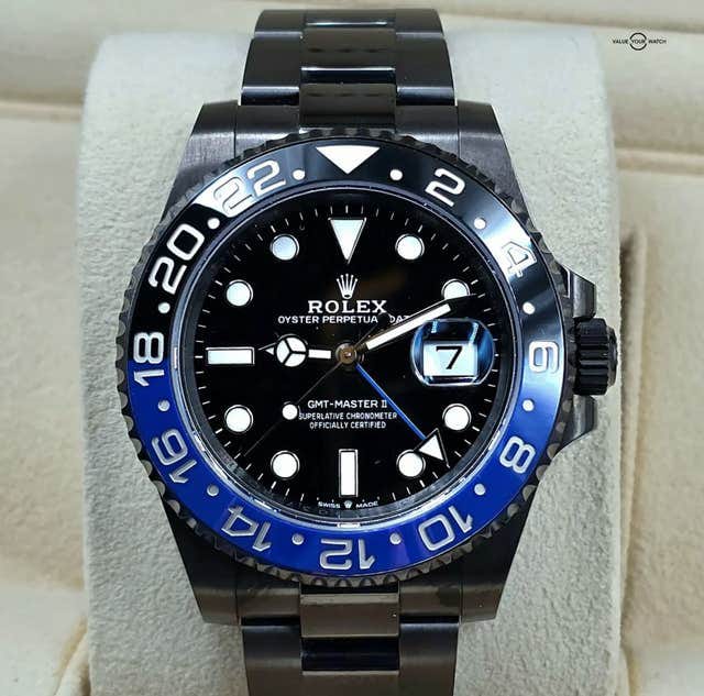 Rolex-Style GMT-Master II “Batman” – Black & Blue Ceramic Bezel