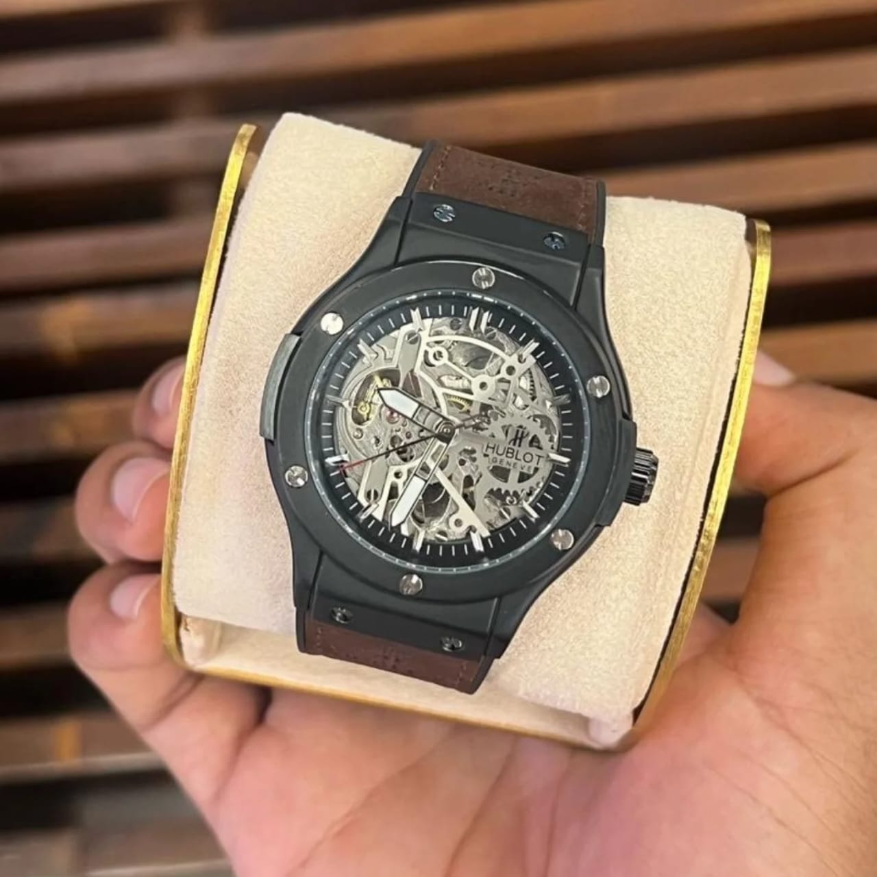Hublot Classic Fusion Skeleton Gold