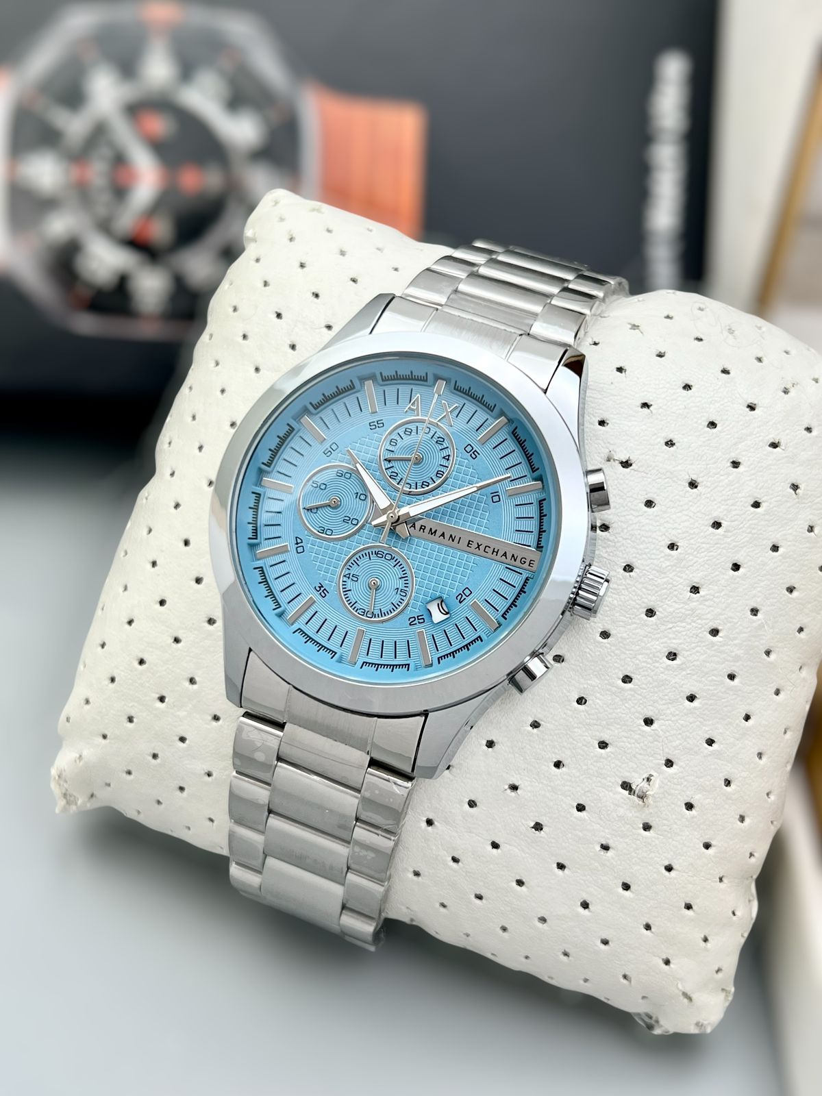 Armani Exchange AX Stainless Steel Chronograph Men’s Watch – Silver Edition