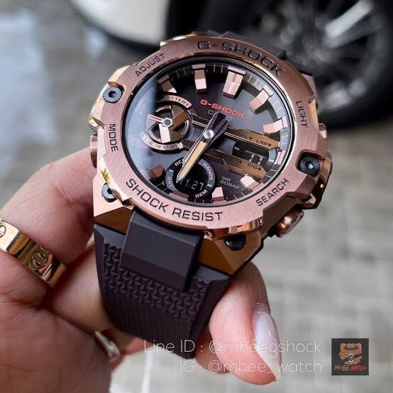 Casio Gshock Gravitymaster GR B100-1A4ER Rosegold Dial Mens Watch