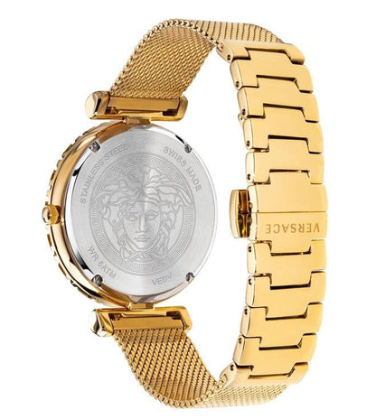 Versace Medusa Gold Mesh Watch – Black Dial Edition