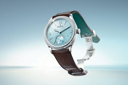 Rolex Perpetual 1908 Ice Blue Dial Swiss ETA Movement Machinery Mens Watch