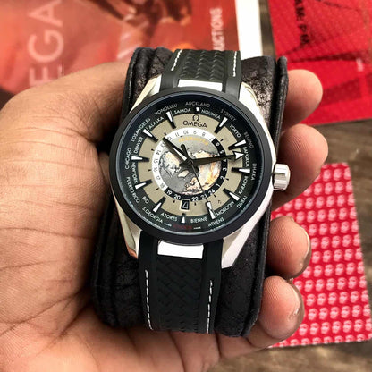 Omega Seamaster Worldtimer TerraLux – Black Rubber Edition