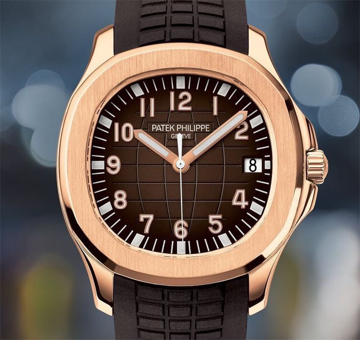 Patek Philippe Aquanaut 5167R Rosegold Brown Dial Swiss ETA Automatic Mens Watch