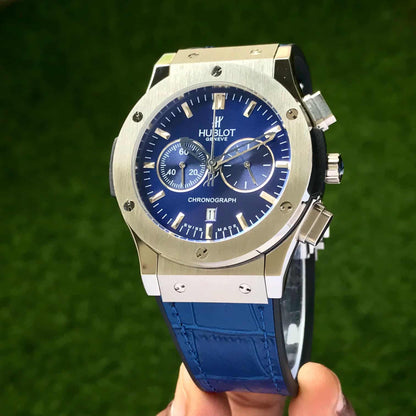 Hublot Classic Fusion Chronograph – Blue Dial | Stainless Steel | Men's Luxury Watch