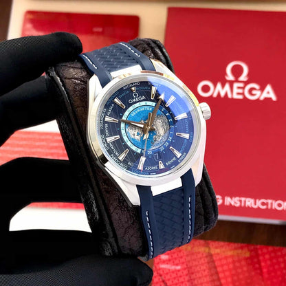 Omega Seamaster Aqua Terra Worldtimer – Blue Globe Edition