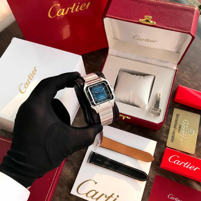Cartier Santos Bleu – Automatic Steel Icon