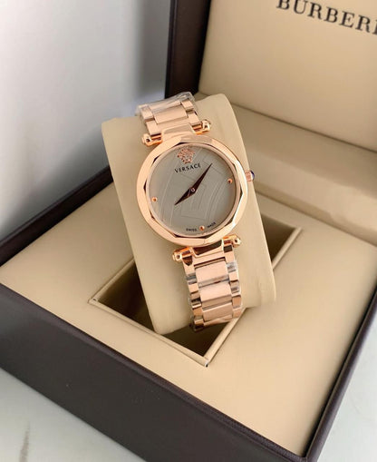 Luxury Versace Swiss Made Rose Gold Women's Watch