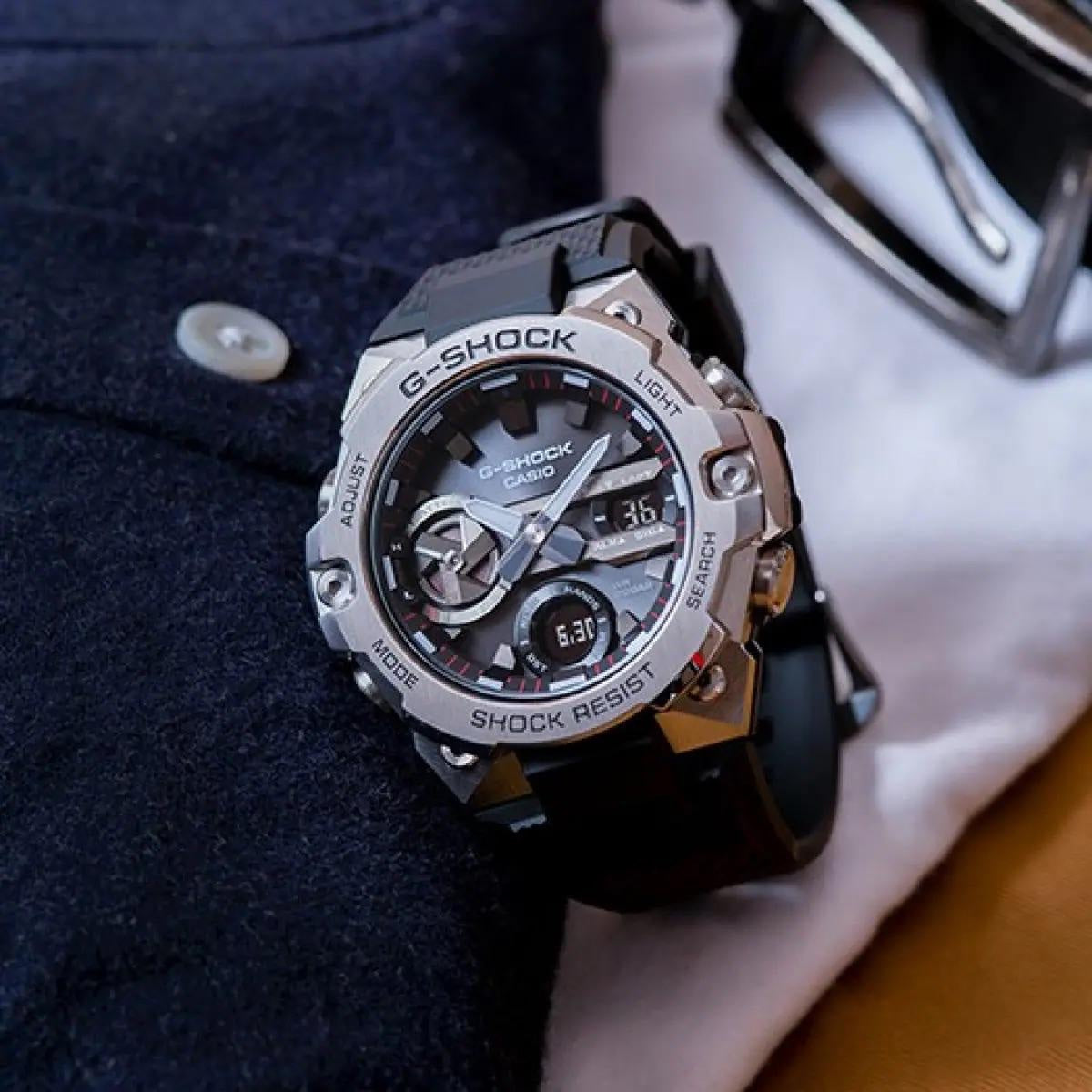 Casio Gshock Gravitymaster GR B100-1A4ER Silver Black Dial Mens Watch