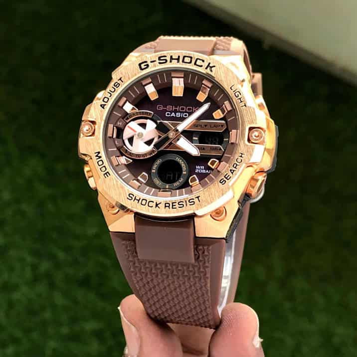 Casio Gshock Gravitymaster GR B100-1A4ER Rosegold Dial Mens Watch