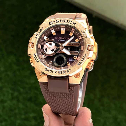 Casio Gshock Gravitymaster GR B100-1A4ER Rosegold Dial Mens Watch