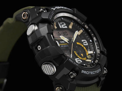 Casio G-Shock Mudmaster GG-1000-1A3DR Black Analog-Digital Dial Green Resin Strap Men’s Watch G662
