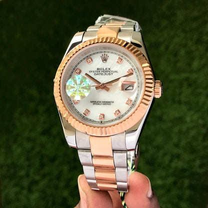 Rolex Date Just 41 Stainless Steel Japanese Automatic Mens Watch