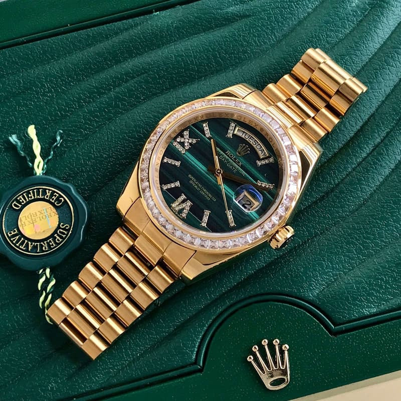 Rolex Day-Date Majestic – Emerald Gold Diamond Edition