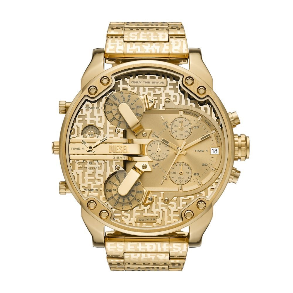 Diesel Mr. Daddy 2.0 GoldForge – Multi-Time Zone Chrono Edition