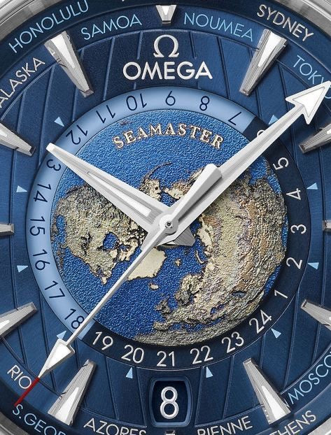 Omega Seamaster Aqua Terra Worldtimer – Blue Globe Edition