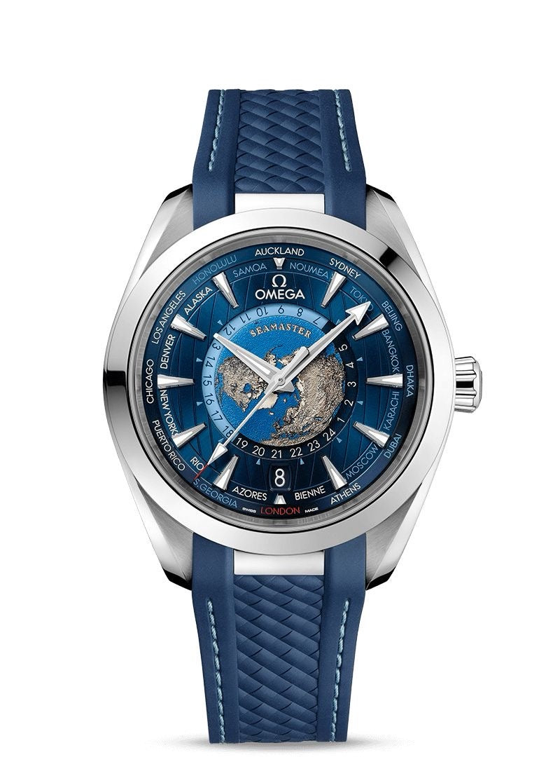 Omega Seamaster Aqua Terra Worldtimer – Blue Globe Edition