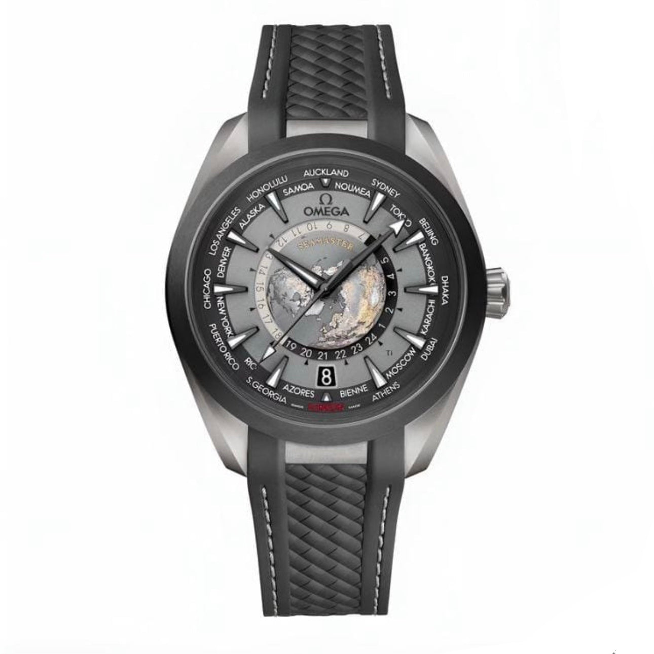 Omega Seamaster Worldtimer TerraLux – Black Rubber Edition