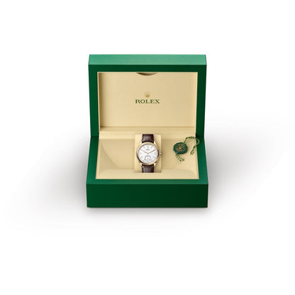 Rolex Perpetual 1908 Gold & White Dial Swiss ETA Movement Machinery Mens Watch