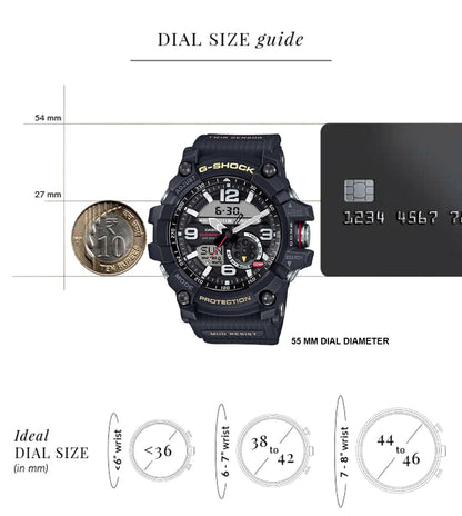 Casio G-Shock Mudmaster GG-1000-1ADR Black Analog-Digital Dial Black Resin Strap Men’s Watch G660